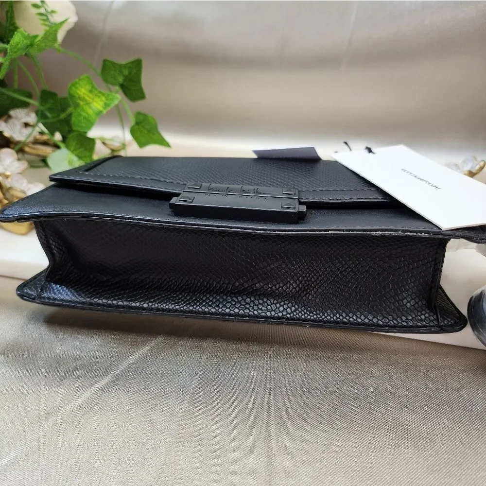 NWT Nicole Miller Black 2 Way Crossbody Bag